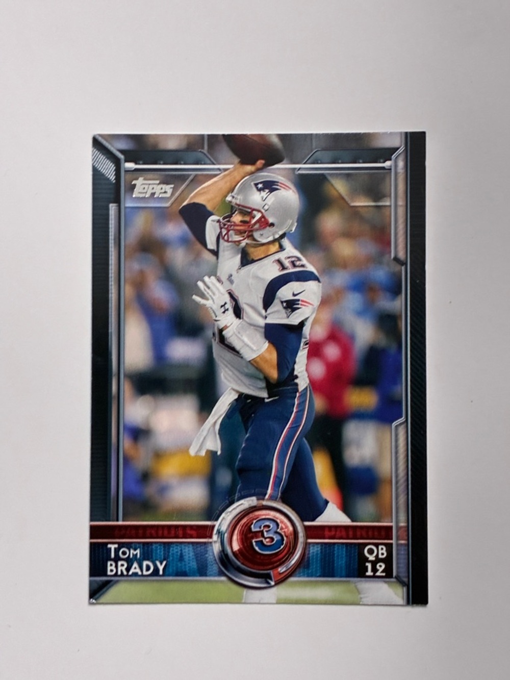 Topps Blue, White, Red Football Trading Card
